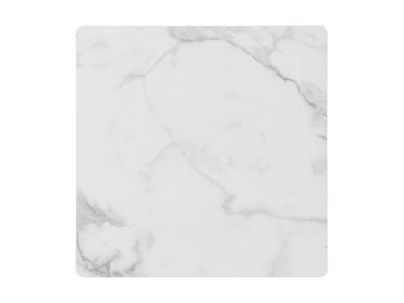  Tables basses carrées lot de 2 pour salon en mdf 60×60×45 et 45×45×40 cm noir et blanc  - Conforama D