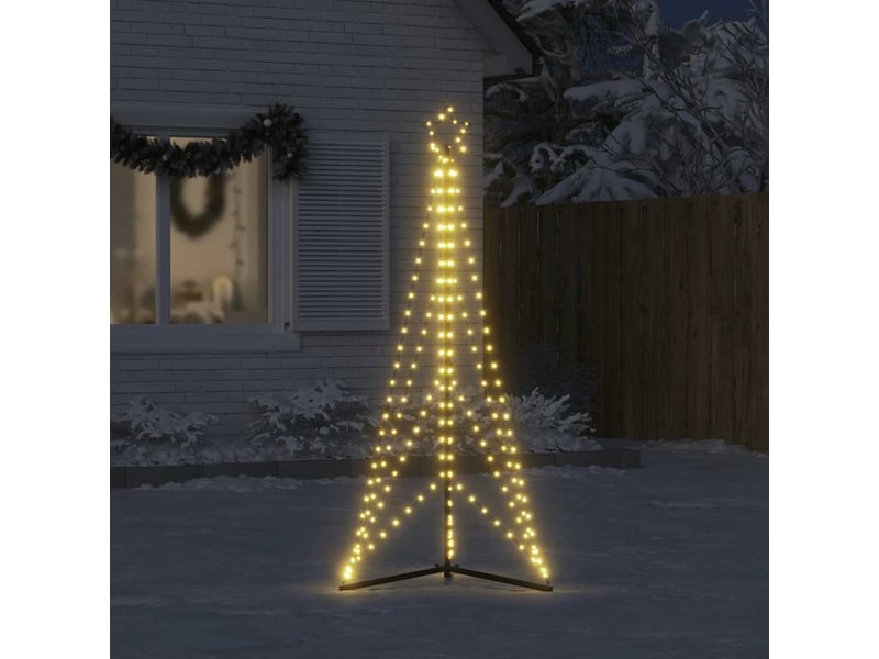  Sapin de noël, arbre de noël à led 363 led blanc chaud 182 cm shl466  - Conforama C