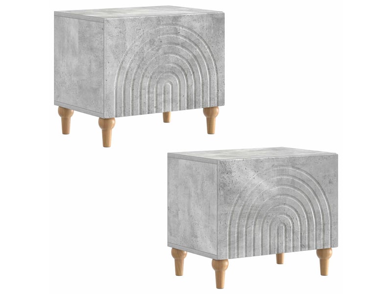  Meuble tv - banc tv - meuble de rangement gris béton bois d'ingénierie  - Conforama D