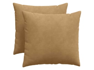 Lot de 2 coussins de canapé, coussins décoratifs marron 50 x 50 cm cf59127