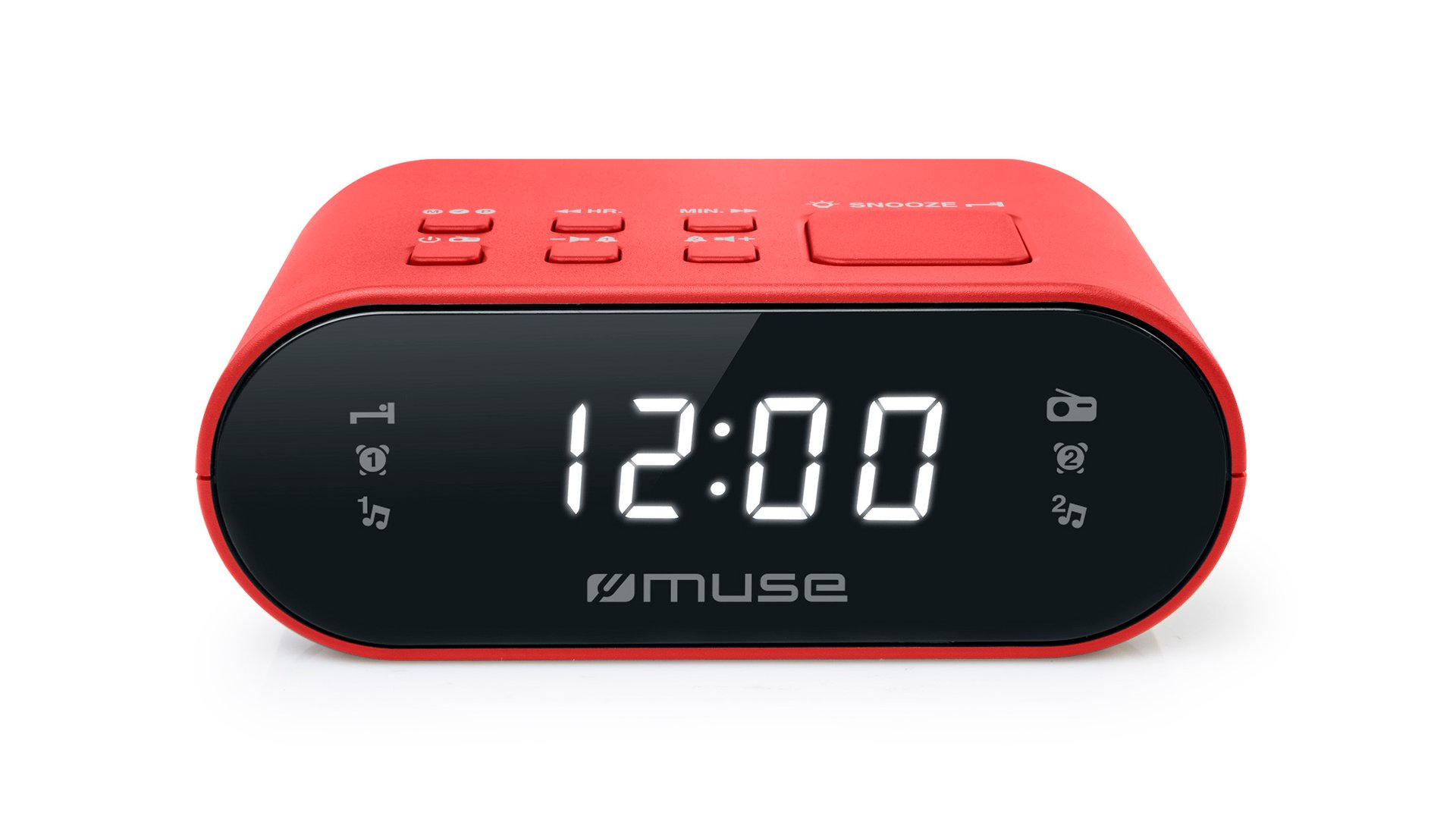 MUSE Radio réveil MUSE M-10RED 4.5 Conforama