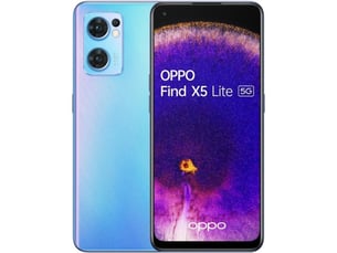 Smartphone 5g oppo find x5 lite 8 go 256 go bleu étoilé 6,43 amoled 90 hz android 12