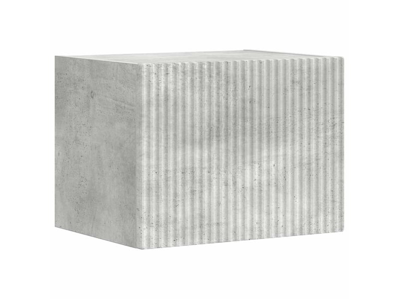  Meuble tv - banc tv - meuble de rangement mural 39 x 31 x 29,5 cm béton bois d'ingénierie  - Conforama A