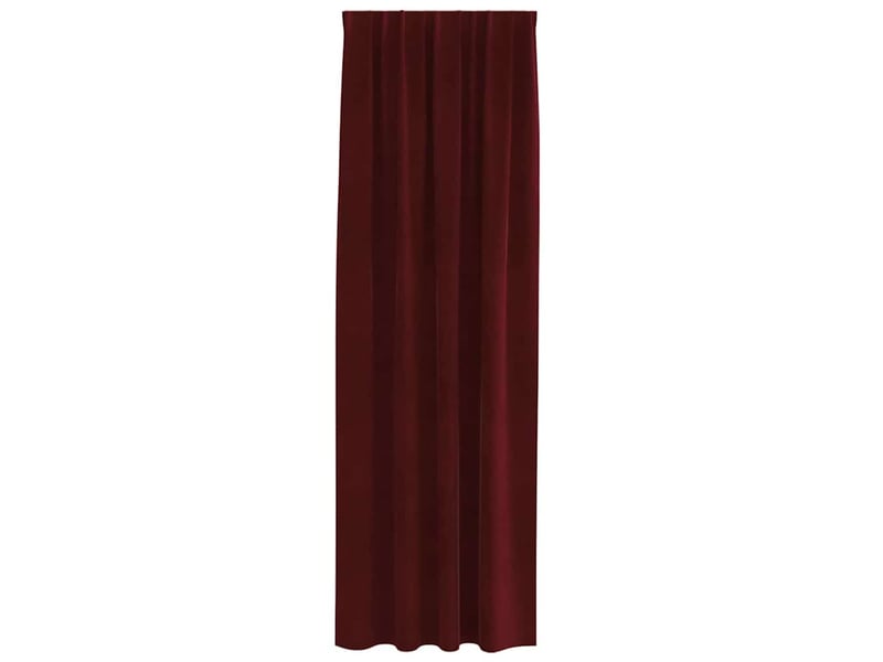  Lot de 2 rideaux, rideaux de fenêtre bordeaux 140 x 225 cm velours cf44007  - Conforama D
