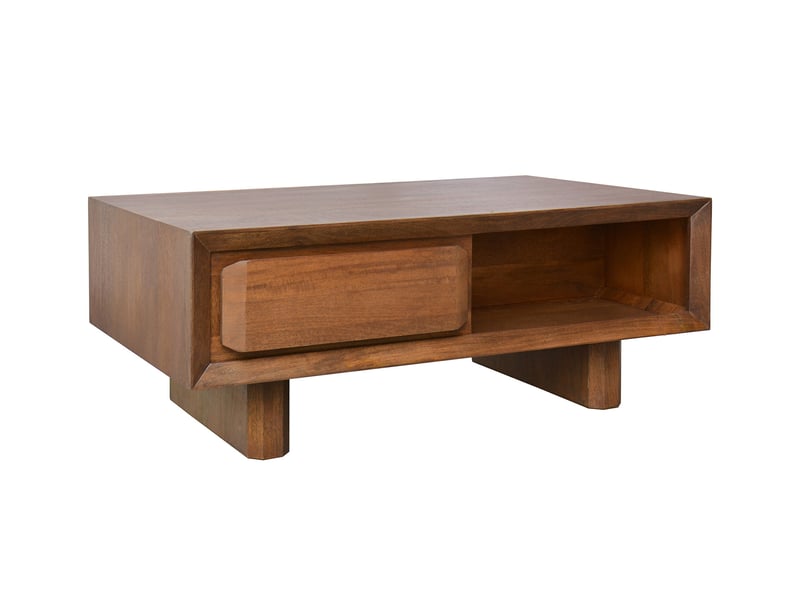 Bobochic table basse 1 tiroir bellecour bois massif de manguier BELLECOUR - Conforama D