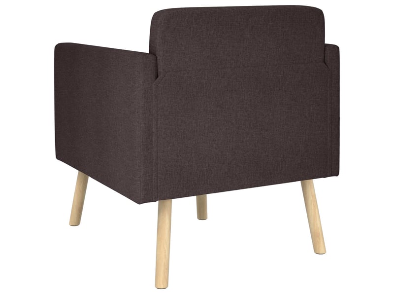 Vidaxl fauteuil d'appoint marron foncé tissu - Conforama E