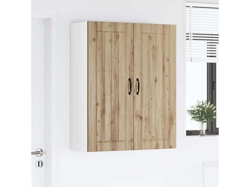  Meuble mural de cuisine, armoire de cuisine chêne artisanal 80x31x100cm shl8964  - Conforama D