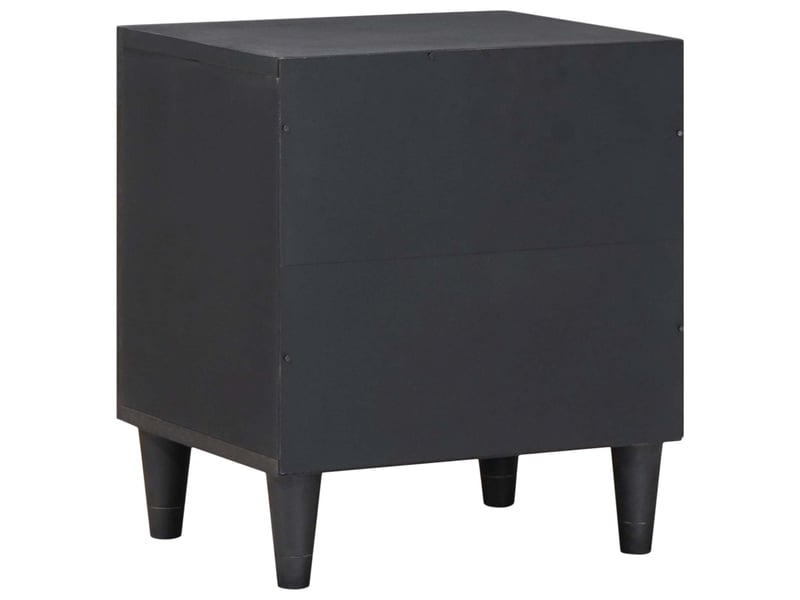  Table de chevet - cabinet de chevet - table de nuit avec porte noir 40 x 33 x 46 cm  - Conforama D