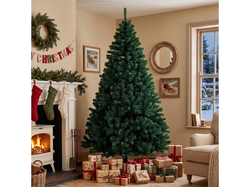  Arbre de noël artificiel de 230 cm 1300 pointes ramas articuladas  - Conforama B