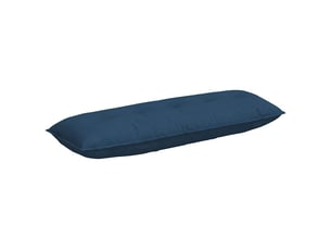 Coussin de dos, coussin de dossier bleu 140 x 19 x 50 cm tissu cf54510