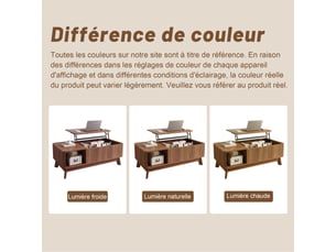 Table basse  coloris marron <strong></strong> <strong></strong>