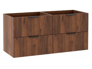 Meuble sous vasque suspendu luna effet noyer warmia 120 cm