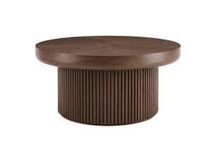 Table basse rond(e) coloris bois foncé TCQPZ  - 78 cmx78 cm