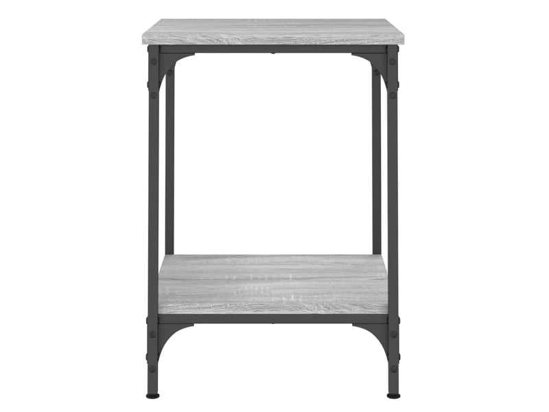  Table de chevet - table basse sonoma gris 40x40x55 cm bois d'ingénierie  - Conforama E
