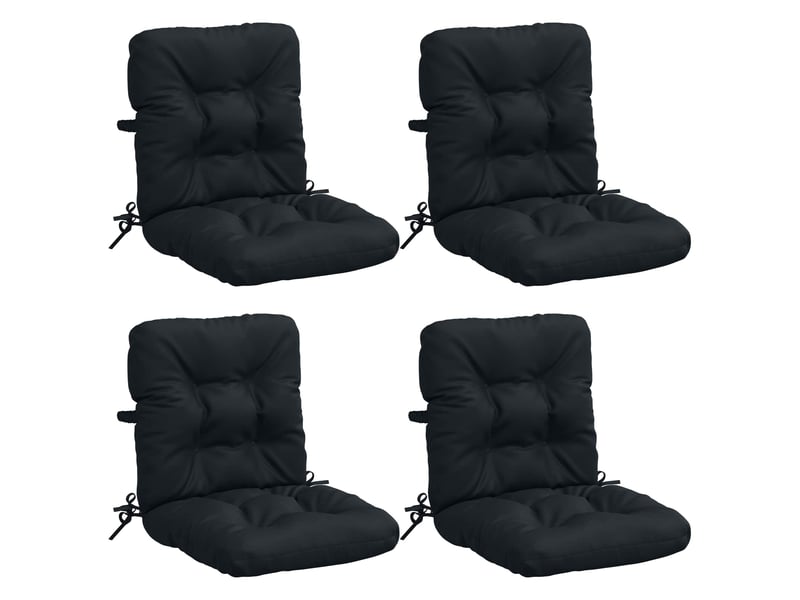  Lot de 4 coussins de chaise à dossier haut vianen cf59334  - Conforama A