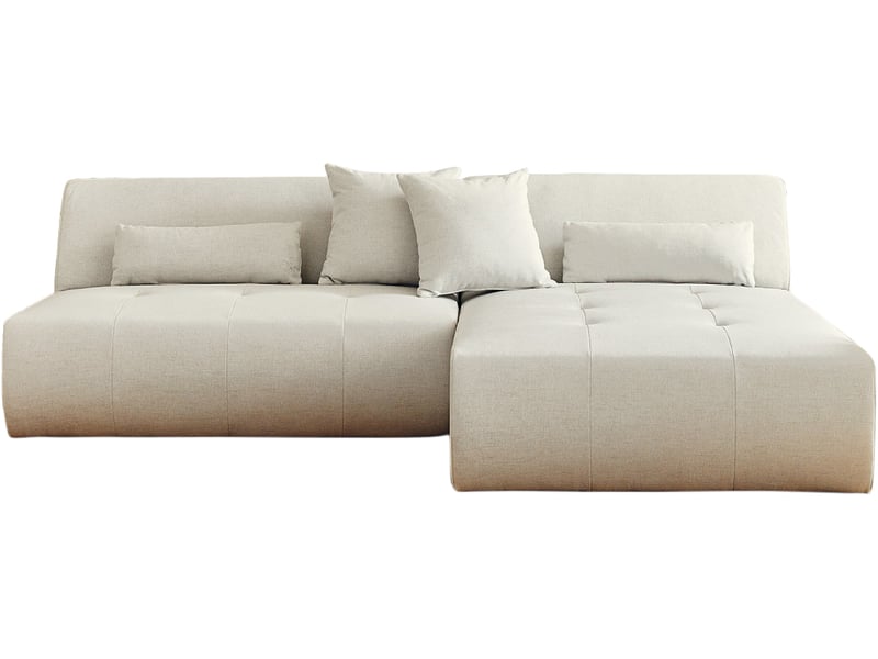  Onyx - canapé modulable d'angle réversible 4 places - en tissu - lisa design - beige ONYX - Conforama A