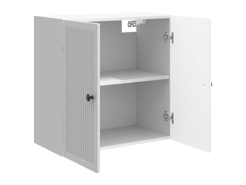  Armoire murale salon blanc brillant 59x31x60cm bois d'ingénierie shl5994  - Conforama C