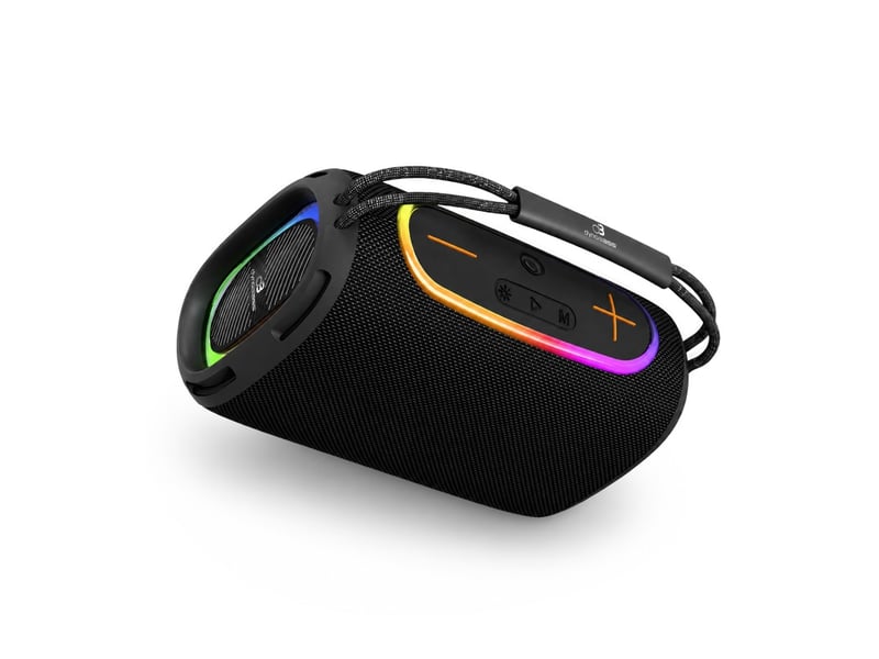  Dynabass - dbe40 x black - enceinte sans fil puissante - led rgb  - Conforama B