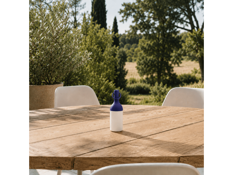  Petite lampe nomade en plastique bleu-elo Elo - Conforama B