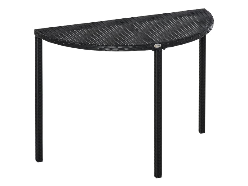 Table de jardin résine noir 100x50x74cm  - Conforama B