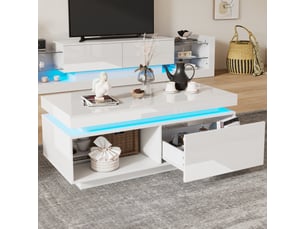 Table basse  coloris blanc <strong></strong> <strong></strong>