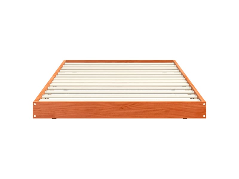  Lit simple- lit adulte -  cadre de lit  marron 70 x 190 cm bois de pin massif  - Conforama C