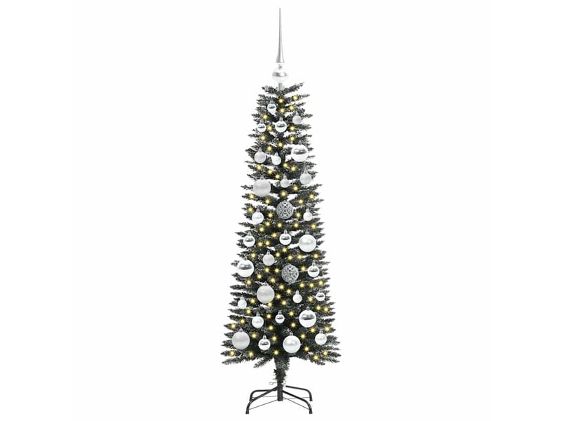 Sapin de noël - arbre de noël artificiel vert 120 cm pvc, plastique et acier - Conforama C