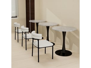 Table basse rond(e) coloris bicolore <strong>HAUSS SPOLE</strong> <strong></strong> - 70 cmx70 cm