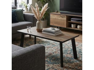 Table basse rectangulaire coloris marron <strong>ALTOBUY</strong> <strong>CHIARA</strong> - 45 cmx120 cm