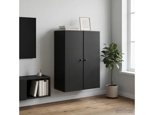 Armoire     <strong></strong> <strong></strong> coloris noir largeur 66 cm