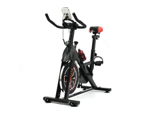 Vélo de Spinning Indoor avec Roue d’Inertie 10 kg, Écran LCD, Capteur de Pouls et Résistance Réglable