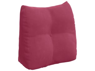 Coussin de dos, coussin de dossier bordeaux 45 x 24 x 50 cm velours cf54598