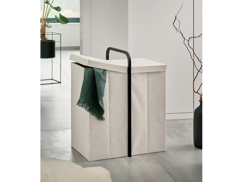  Panier à linge en bambou zeller, 52 x 36 x 65 cm  - Conforama B