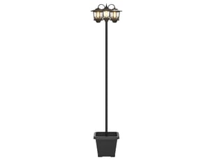 Lampadaire à 3 têtes noir 32x32x188 cm aluminium et abs