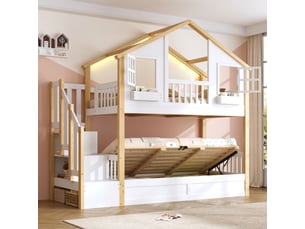 Lit superposé 2x90x200 cm   OPULERANE TRADING LTD coloris jaune
