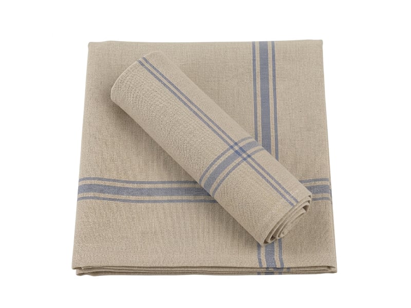Lot de 2 torchons de cuisine pur lin normandie - Conforama A
