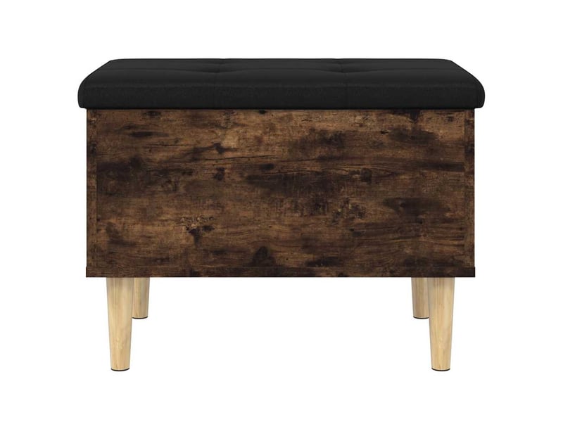  Banc chambre, banc de rangement chêne fumé 62x42x46 cm bois d'ingénierie  - Conforama E