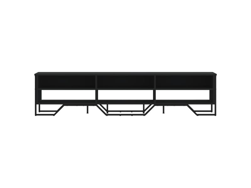  Meuble tv - banc tv - meuble de rangement noir 180x34x41 cm bois d'ingénierie  - Conforama D