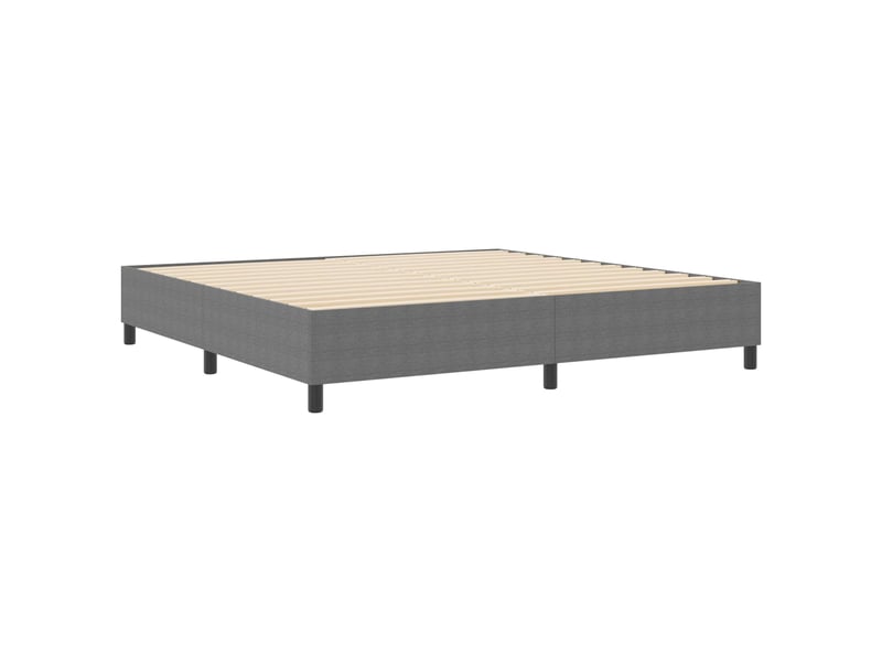  Lit double- lit adulte -  cadre de lit plateforme gris clair 200 x 200 cm  - Conforama A