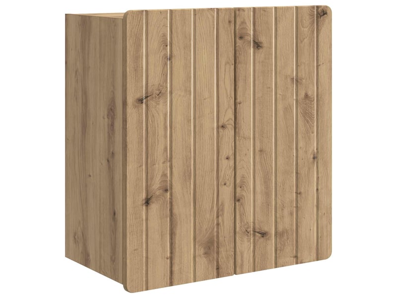  Armoire murale salon, meuble de rangement 59 x 31 x 64 cm bois d'ingénierie  - Conforama A