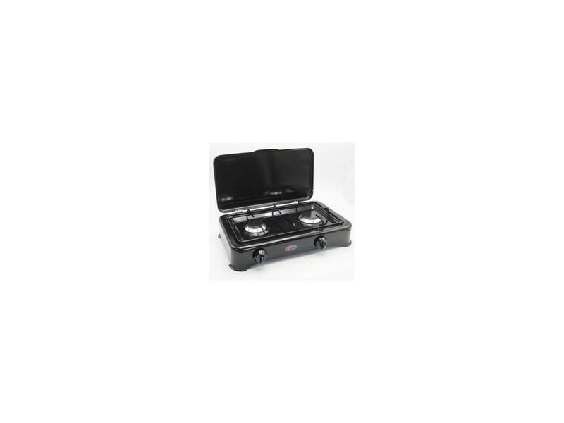 Cuisinière à gaz cf parker 2 feux pfo26ngp 5326n gp noir émaillé - Conforama A