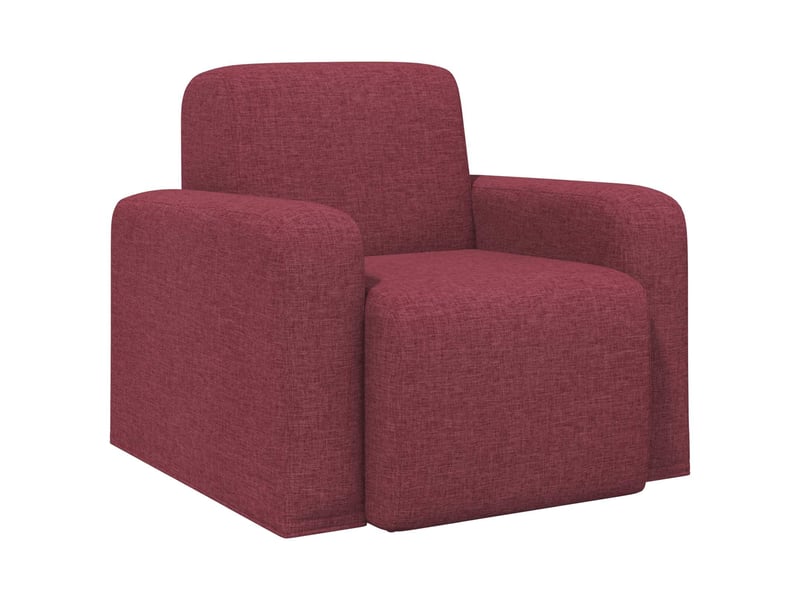 Vidaxl fauteuil bordeaux tissu - Conforama A