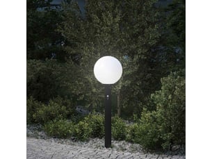 Borne lumineuse, lampadaire avec détecteur 80 cm noir ip44