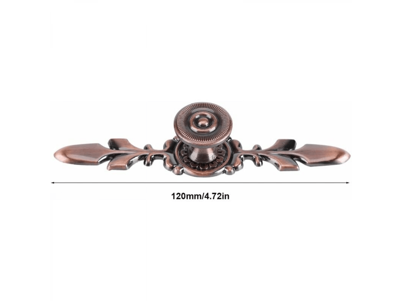  Tirant de porte vintage avec panneau arrière pour porte de maison, placard, tiroir, armoire, tirant avec vis, bronze rotatif, 4 pièces  - Conforama C