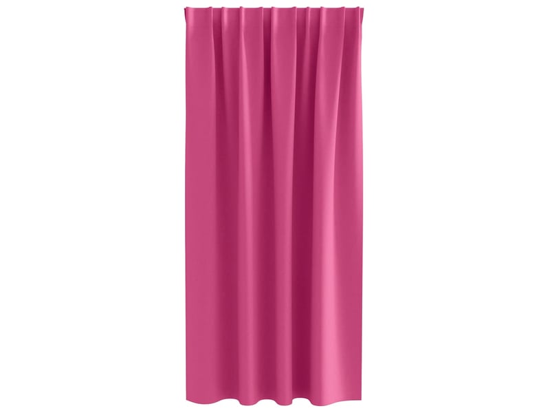 Lot de 2 rideaux occultants, rideaux black-out avec anneaux rose vif 175 x 140 cm cf44758 - Conforama D
