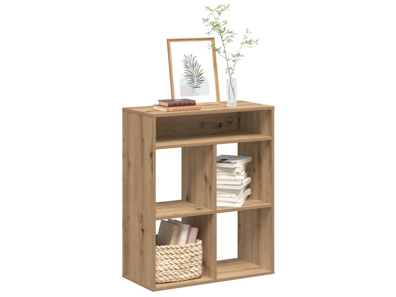  Bibliothèque, étagère de rangement chêne artisanal 66x31x80 cm bois d'ingénierie  - Conforama B