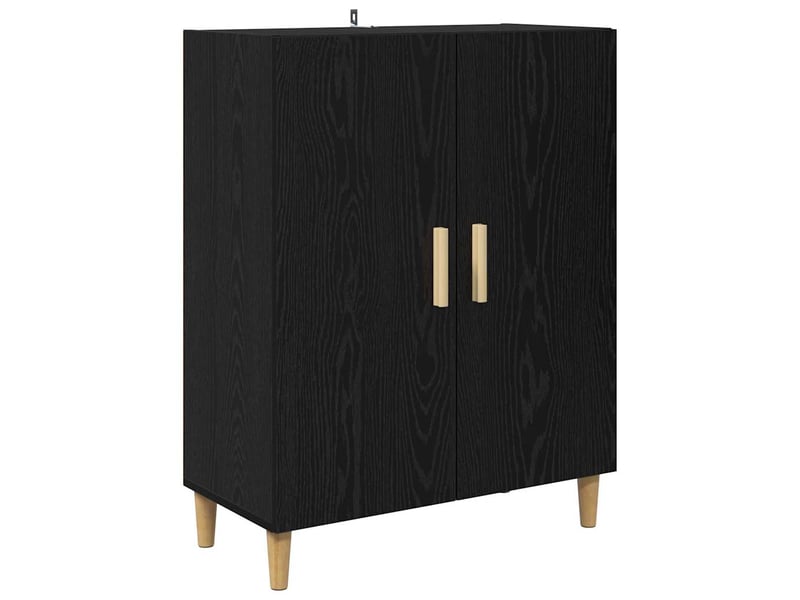  Buffet - bahut - meuble de rangement chêne noir 70 x 34 x 90 cm bois d'ingénierie  - Conforama A