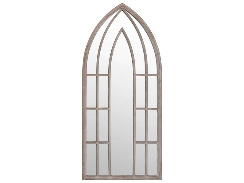  Miroir de jardin, miroir décoratif sable 70x30 cm fer pour utilisation extérieure cf62724  - Conforama A