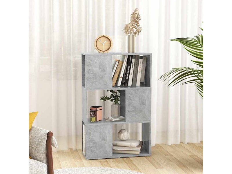  Bibliothèque, séparateur de pièce gris 60x24x94 cm  - Conforama C