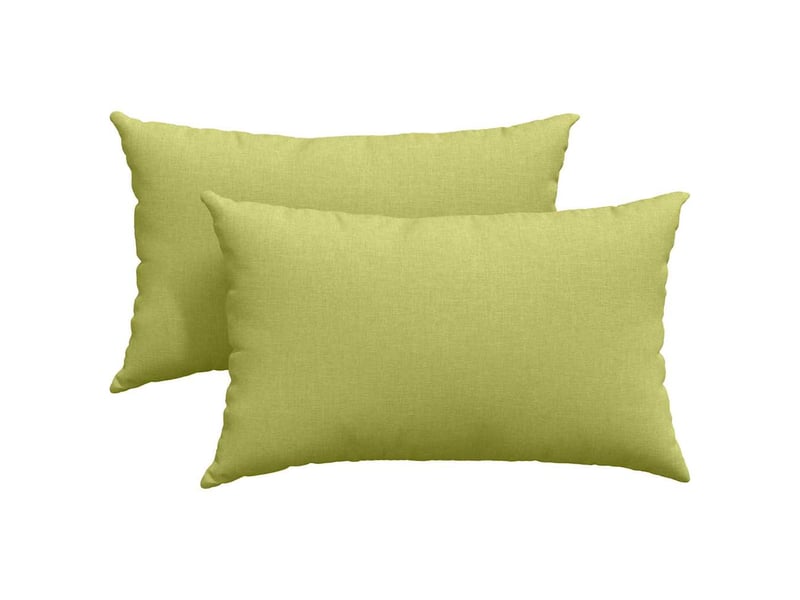  Lot de 2 coussins de canapé, coussins décoratifs tissu vert clair 50 x 30 cm cf58975  - Conforama A
